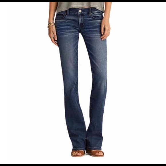 American Eagle Outfitters Denim - American Eagle Stretch Skinny Flare Dark Wash Jeans